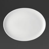 Utopia Pure White Oval Plates 300mm (Pack of 18)